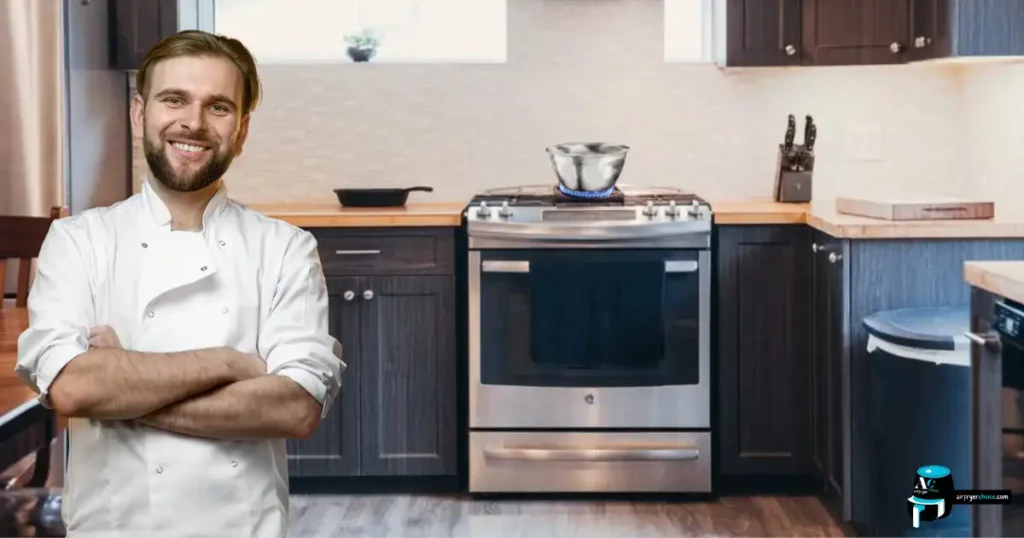 Behind the chef Gas Stove with air fryer