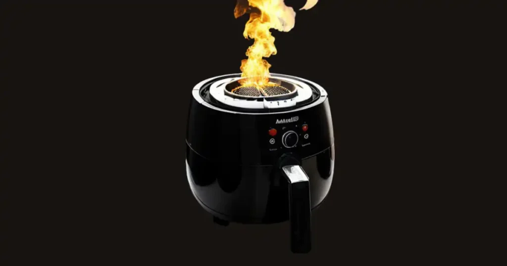 Burning Air fryer 1