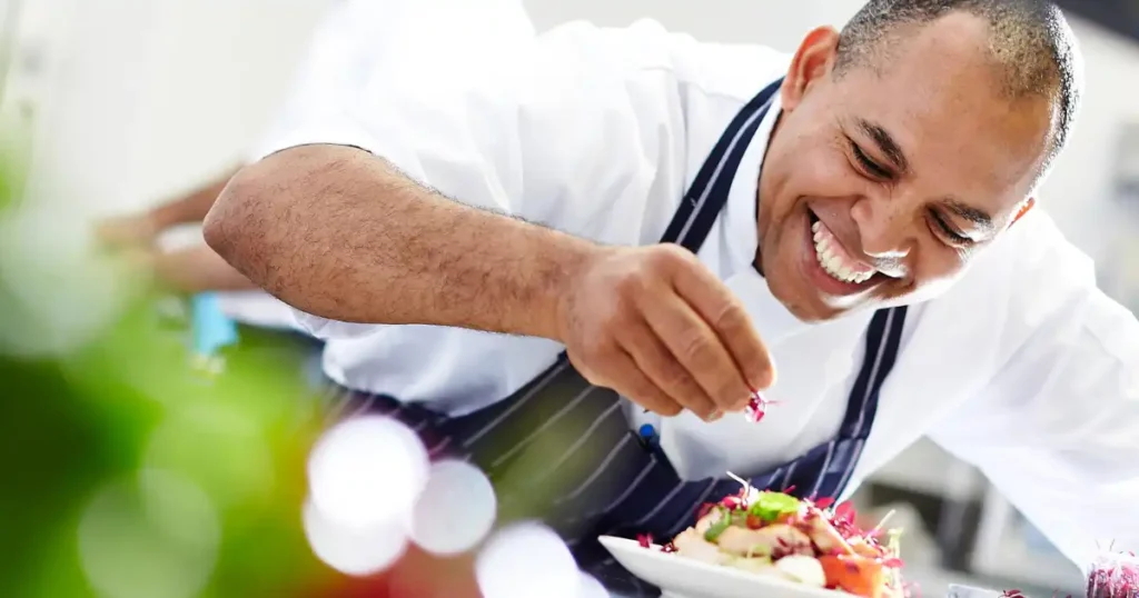 chef making salad 1