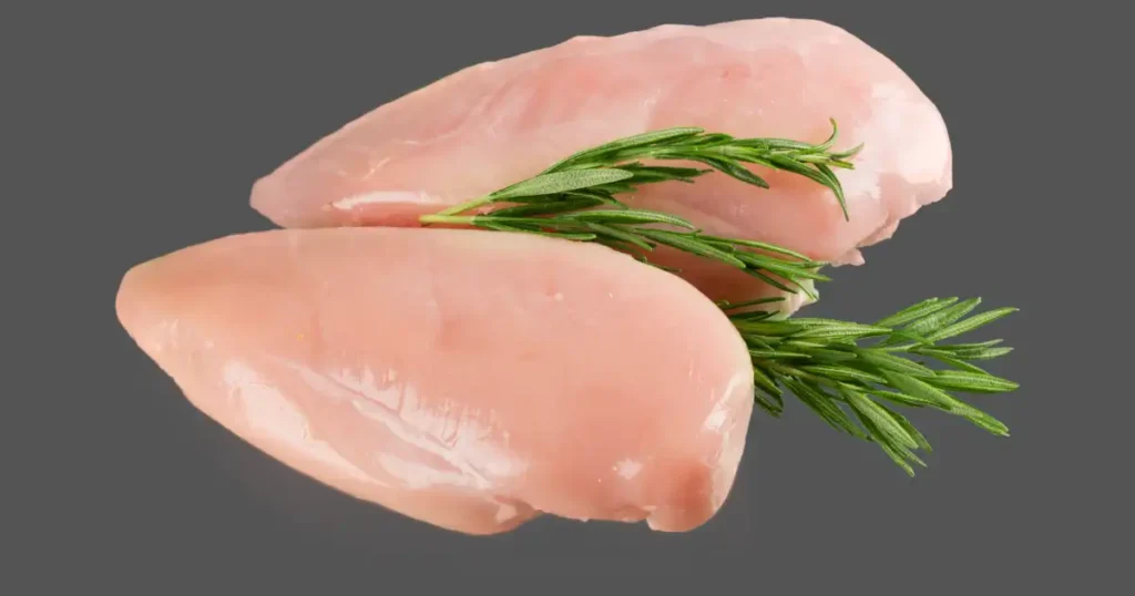 cut chicken pieces