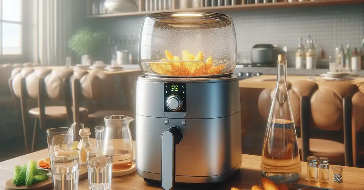 Air fryer use in restaurant