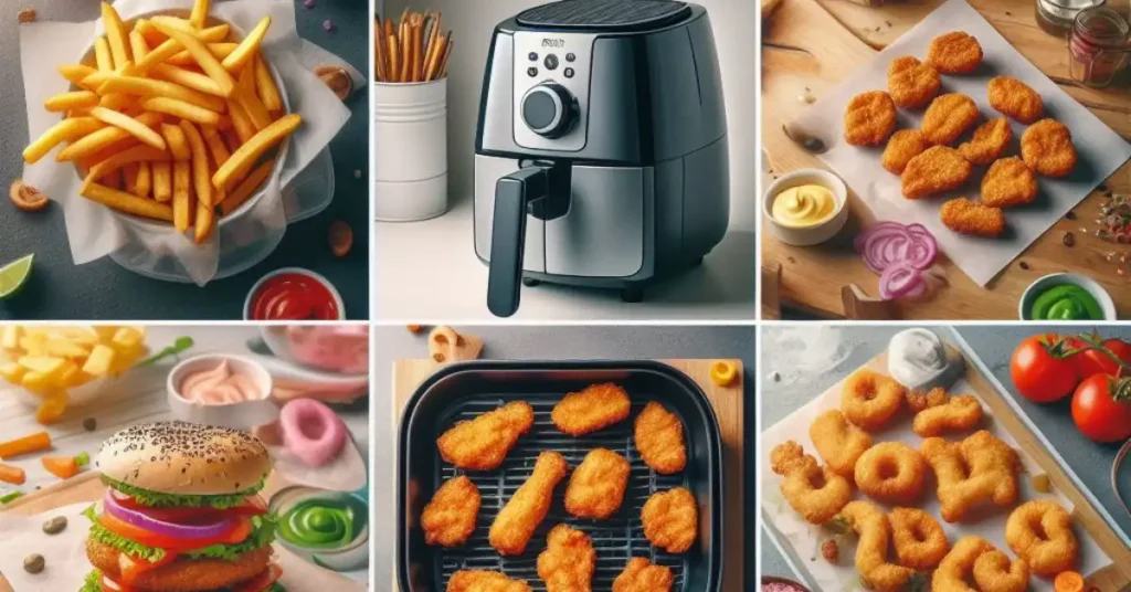 Foods cooked by air fryer