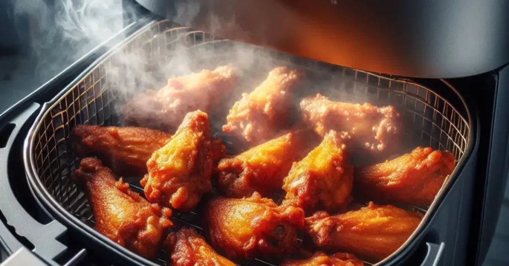 chicken in air fryer basket