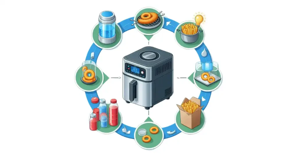 diagram of air fryer works