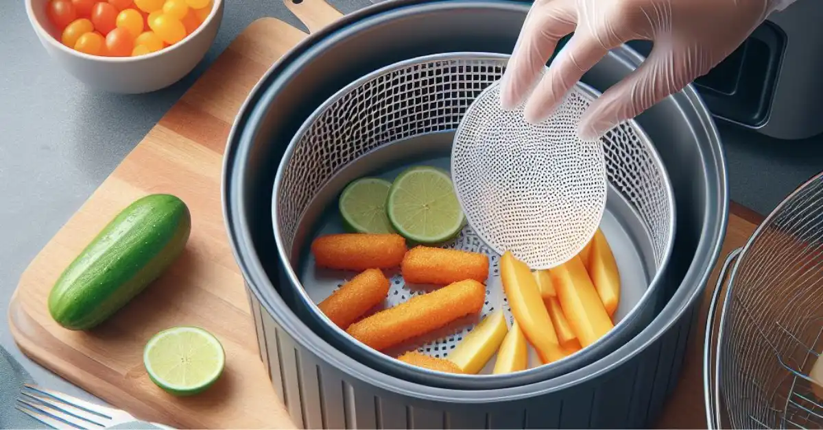 silicone liner in air fryer basket