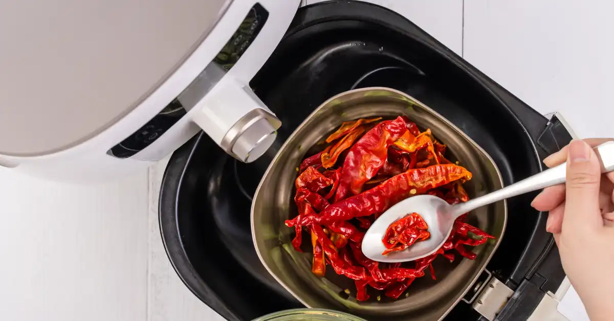 How to Dehydrate Hot Peppers in Air Fryer