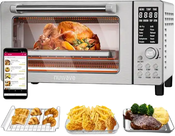 Nuwave Bravo Air Fryer Toaster Smart Oven